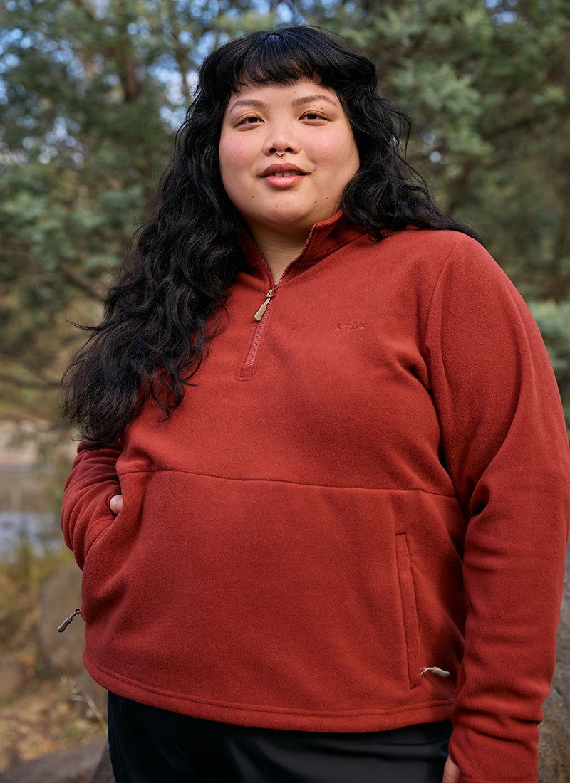 Sugarloaf Fleece Jumper - Terracotta