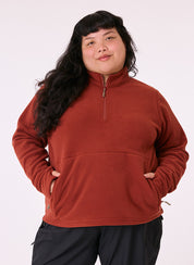 Sugarloaf Fleece Jumper - Terracotta